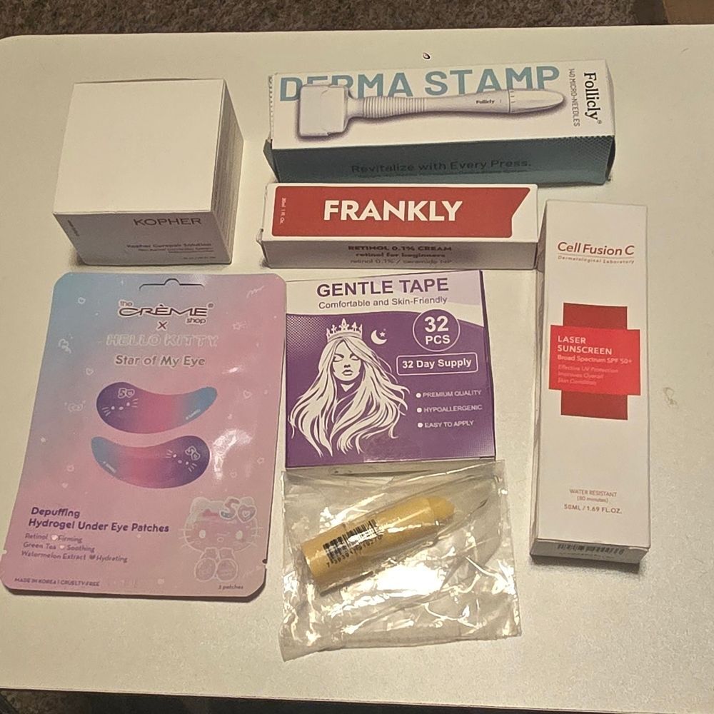 7 Piece Facial Treatment Bundle | Derma Stamp + Kopher Serum + Retinol +